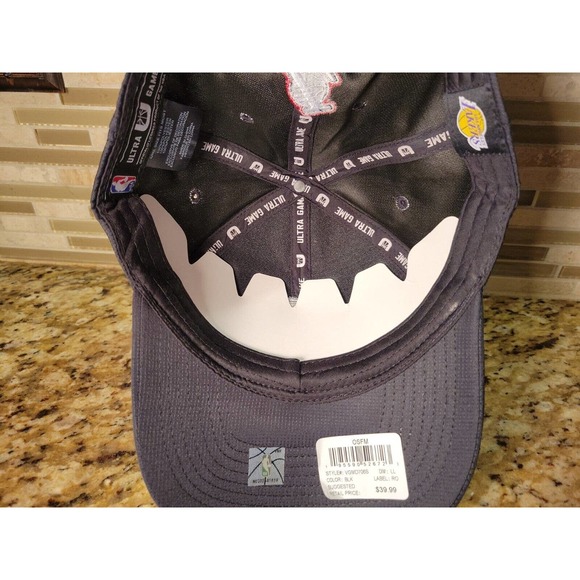 Los Angeles Lakers Hat Ultra Game Cap Adjustable LA NBA Basketball Black - Picture 13 of 16